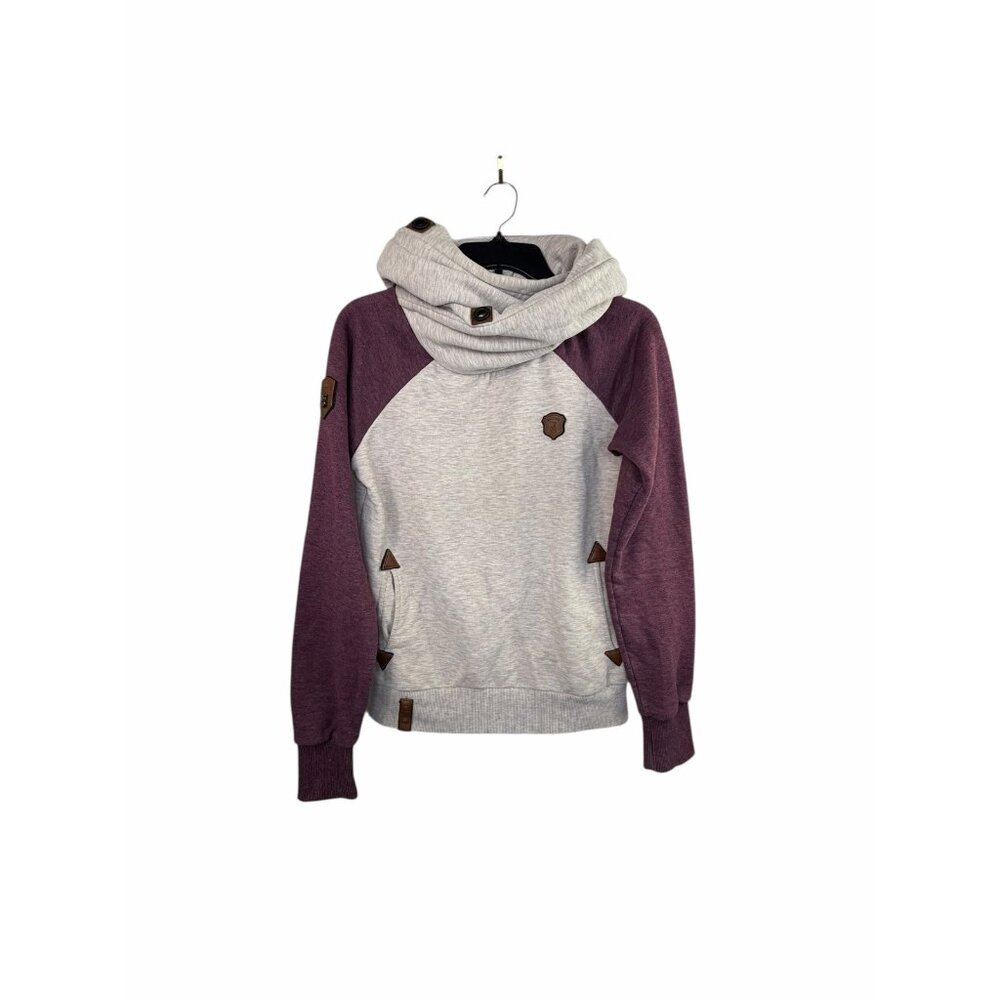 Naketano “Brave New Word” Cowl Neck Hoodie Size Medium
